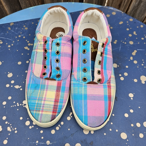 Baby Phat Shoes - Baby Phat Colorful Plaid Sneakers Women Size 8
